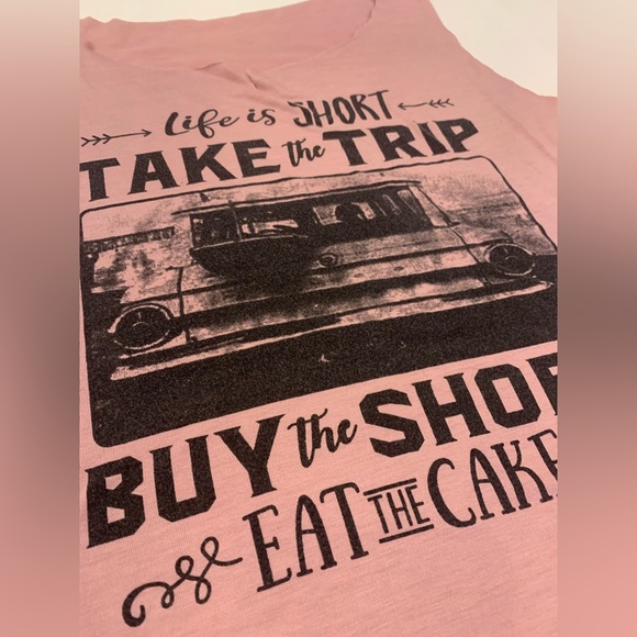 “Life is Short, Take the trip” size woman’s large, cut to fit (bin F) - Picture 1 of 5
